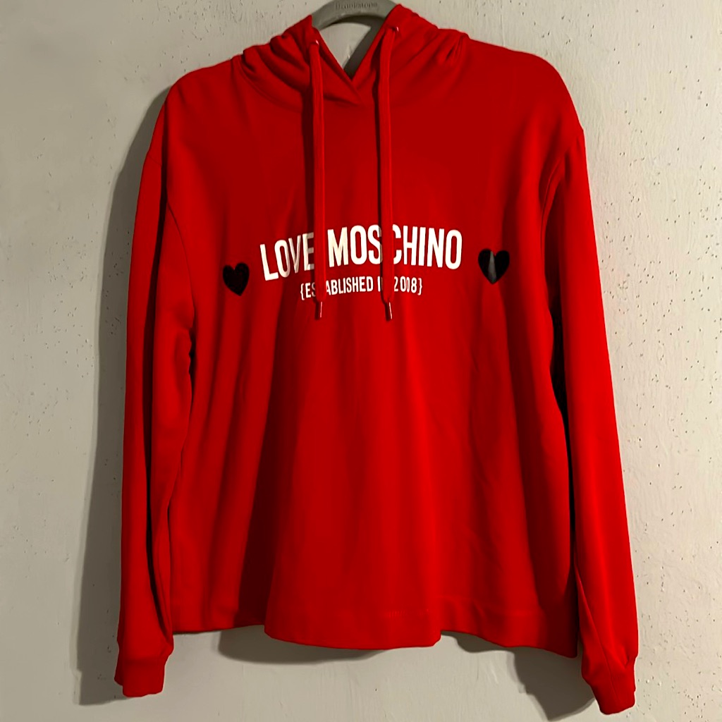 Love Moschino Sweater Red Hoodie